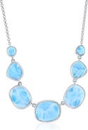 SIMONA Irregular Larimar Station Necklace