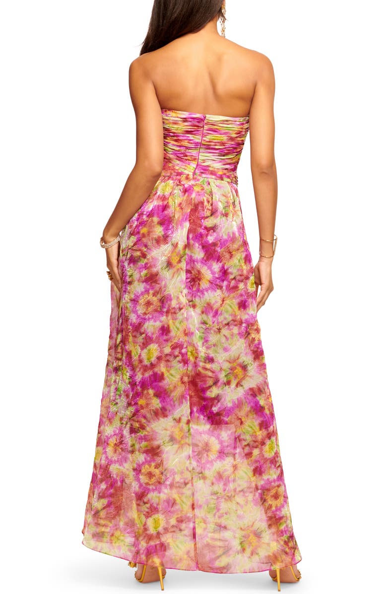 Ramy Brook Sierra Pleated Bodice Strapless Gown, Alternate, color, 