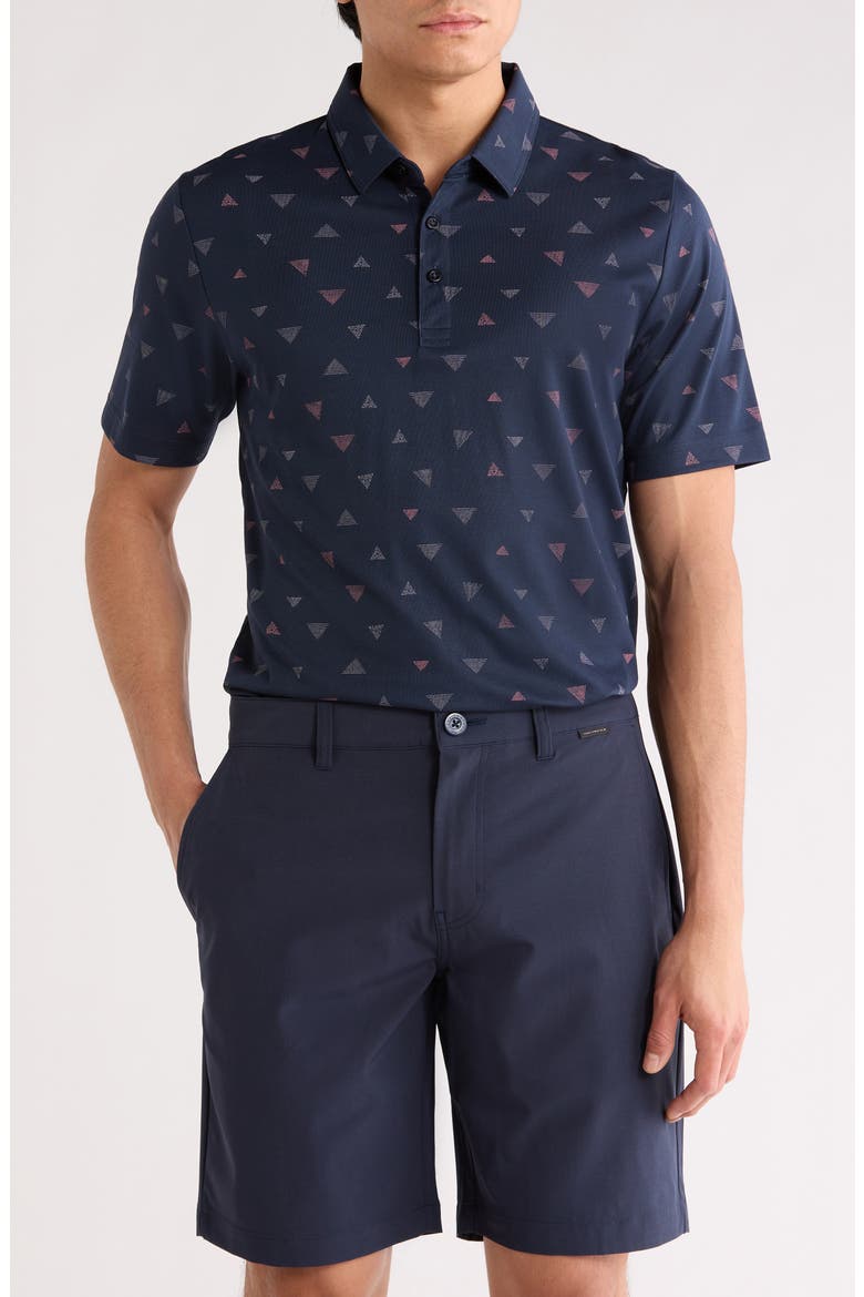Home Break Knit Polo, Main, color, TOTAL ECLIPSE