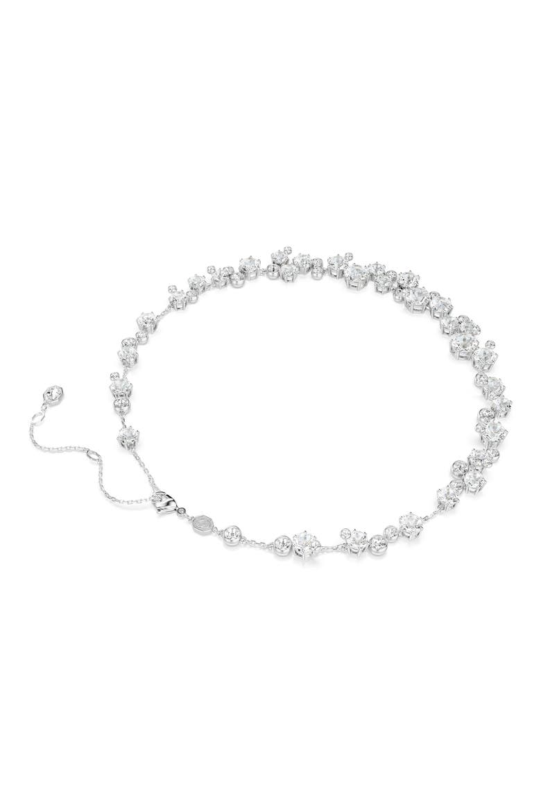 Constella Crystal Collar Necklace, Alternate, color, RHODIUM/ CRYSTAL