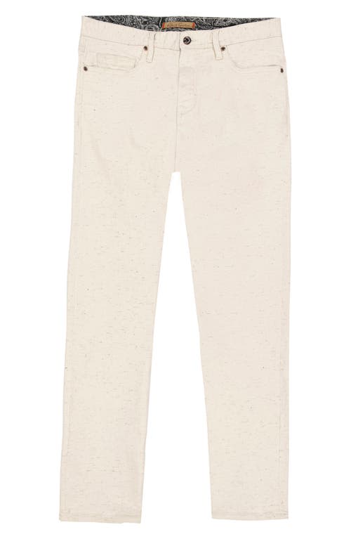 Robert Graham Conrad Straight Fit Jeans In Natural Beige