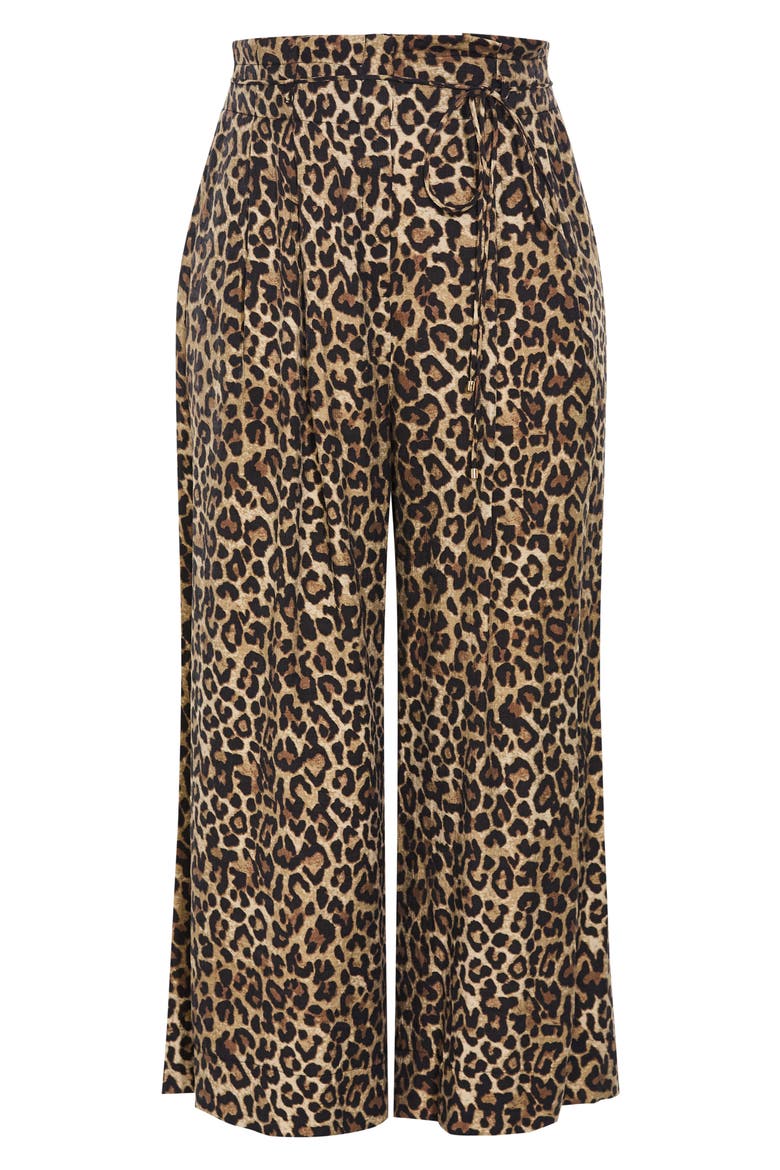 Resort Print Pants, Alternate, color, LEOPARD