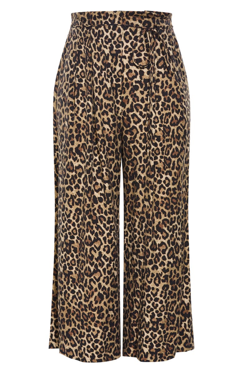 City Chic Resort Print Pants, Alternate, color, Leopard