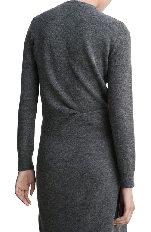Mango Eliote Crewneck Sweater In Grey