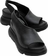 Forever & Always Shoes Agusto Leather Platform Sandal