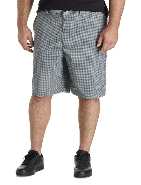 Big & Tall Performance Plaid Golf Shorts