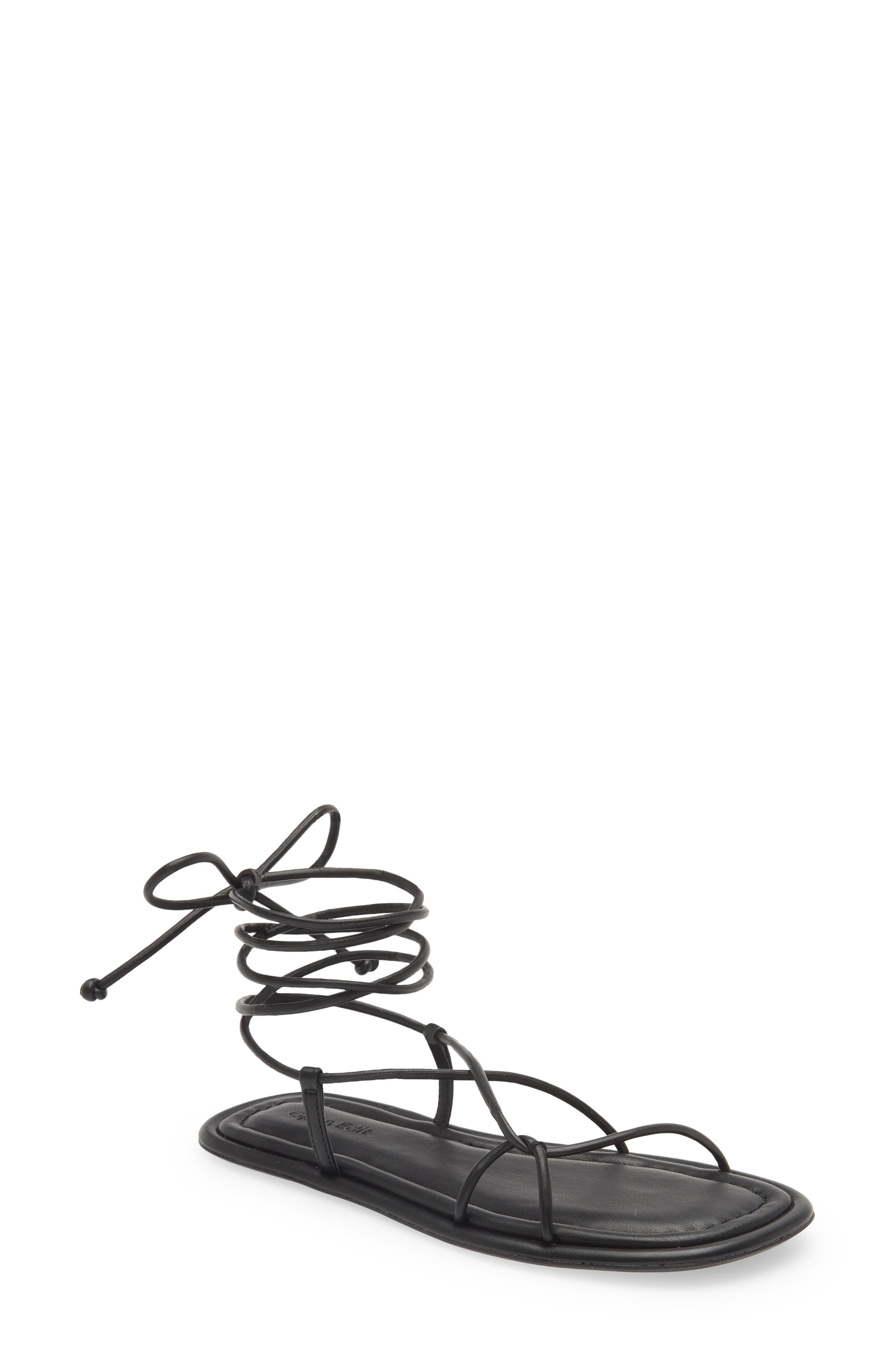 Open Edit Tracee Ankle Tie Sandal, Main, color, 