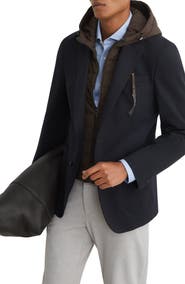 Reiss Boxer R-Flex Gilet Insert Tailored Fit Blazer