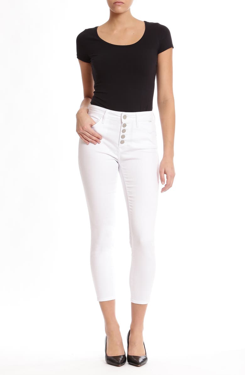 Mavi Jeans Tess High Waist Crop Super Skinny Jeans, Alternate, color, 