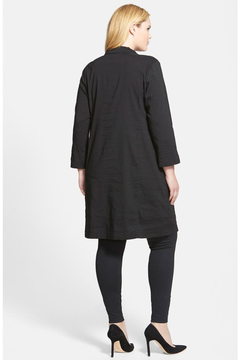 Classic Collar Shirtdress, Alternate, color, BLACK