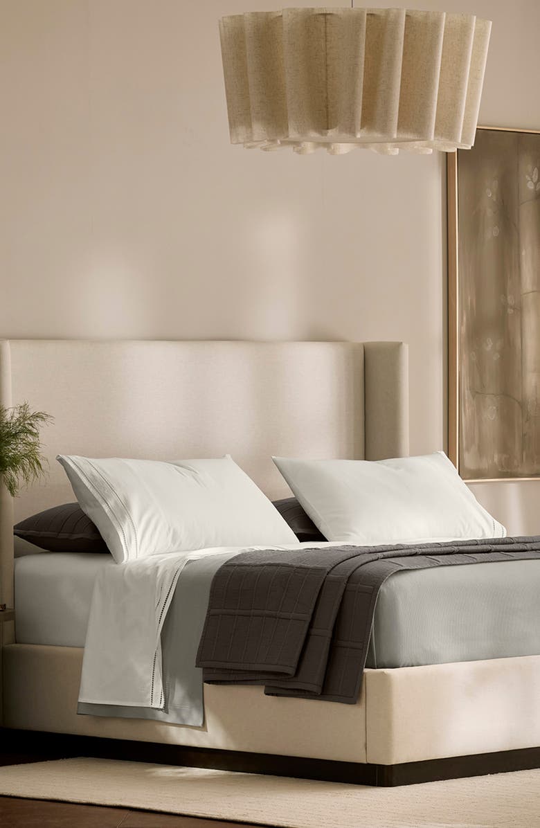 Boll & Branch Signature Ladder Stitch Organic Cotton Sheet Set, Alternate, color, White/ White