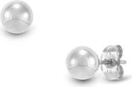 Frankie & Zoe 6mm High Polish Ball Stud Earrings