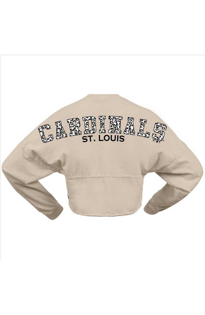 FANATICS Women's Fanatics Cream St. Louis Cardinals Long Sleeve Cropped Jersey T-Shirt, Alternate, color, Cream