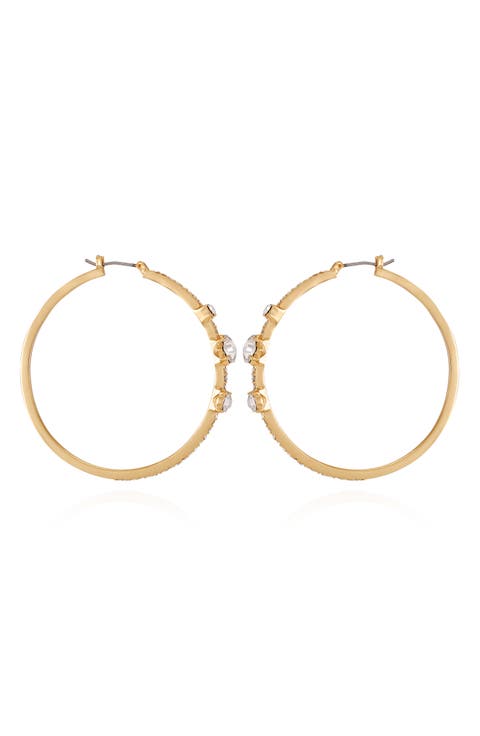 Crystal Hoop Earrings
