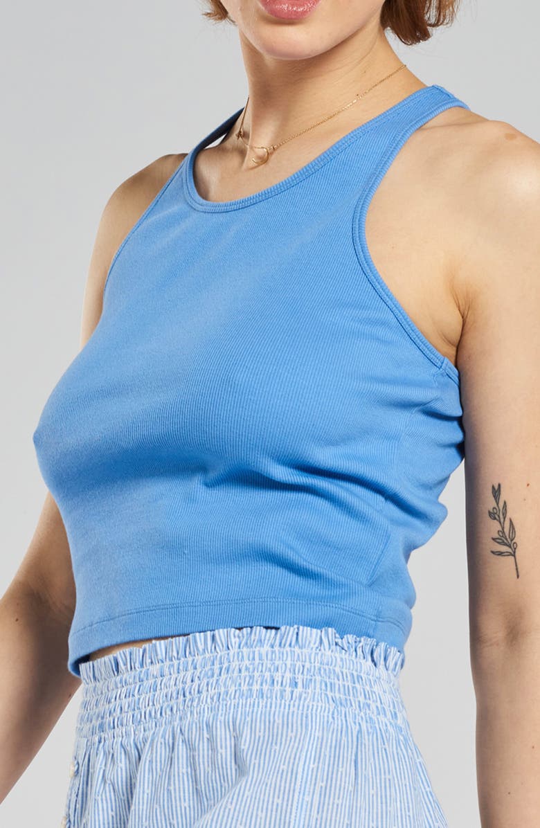 PEACHAUS Teasel Ribbed Ethical-Cotton Vest, Main, color, 