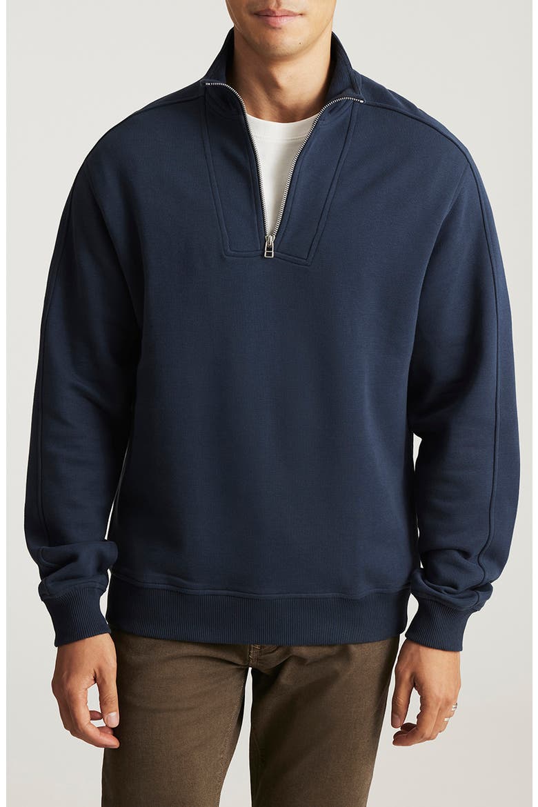 Half Zip Sweatshirt, Main, color, TOTAL ECLIPSE