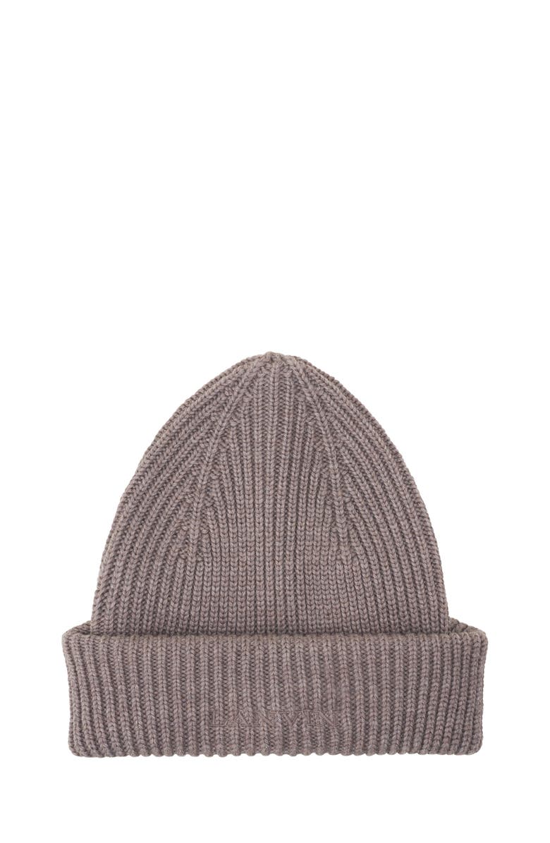 Lanvin Wool Cap, Main, color, Beige