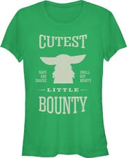 Star Wars: The Mandalorian and Grogu Junior's Star Wars The Mandalorian and Grogu Cutest Little Bounty Graphic T-Shirt