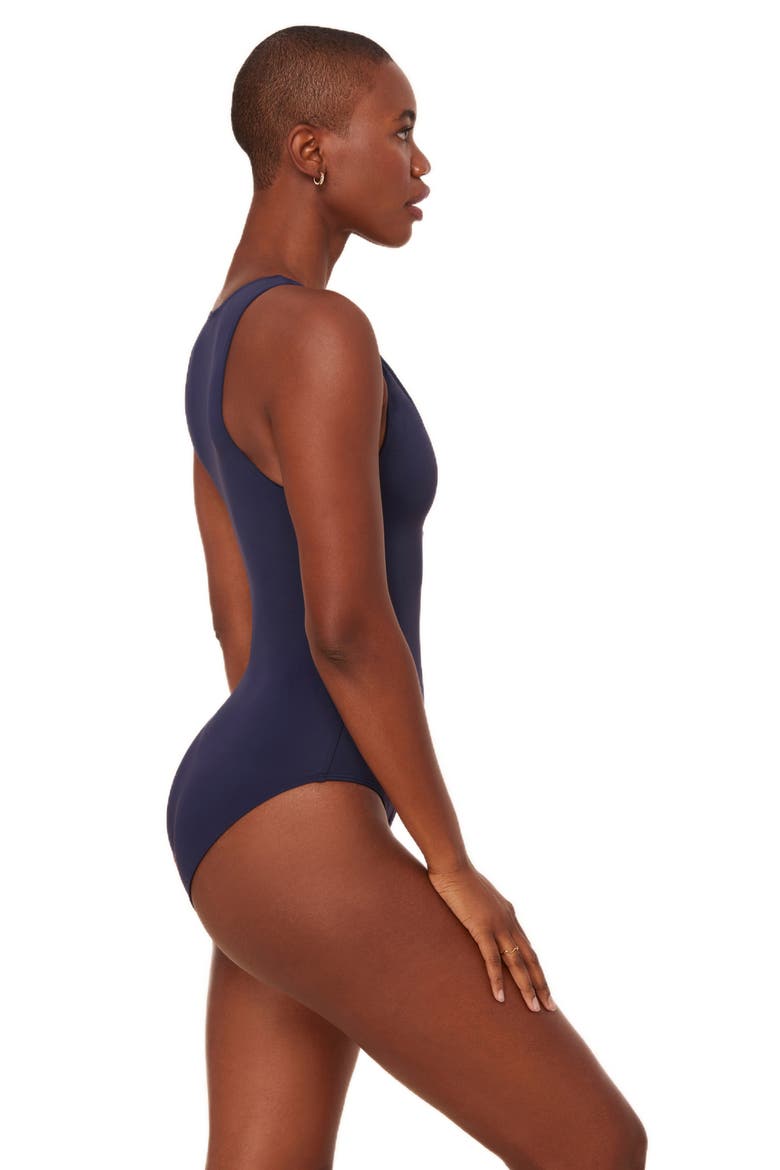 The Malibu One-Piece Swimsuit, Alternate, color, NAVY