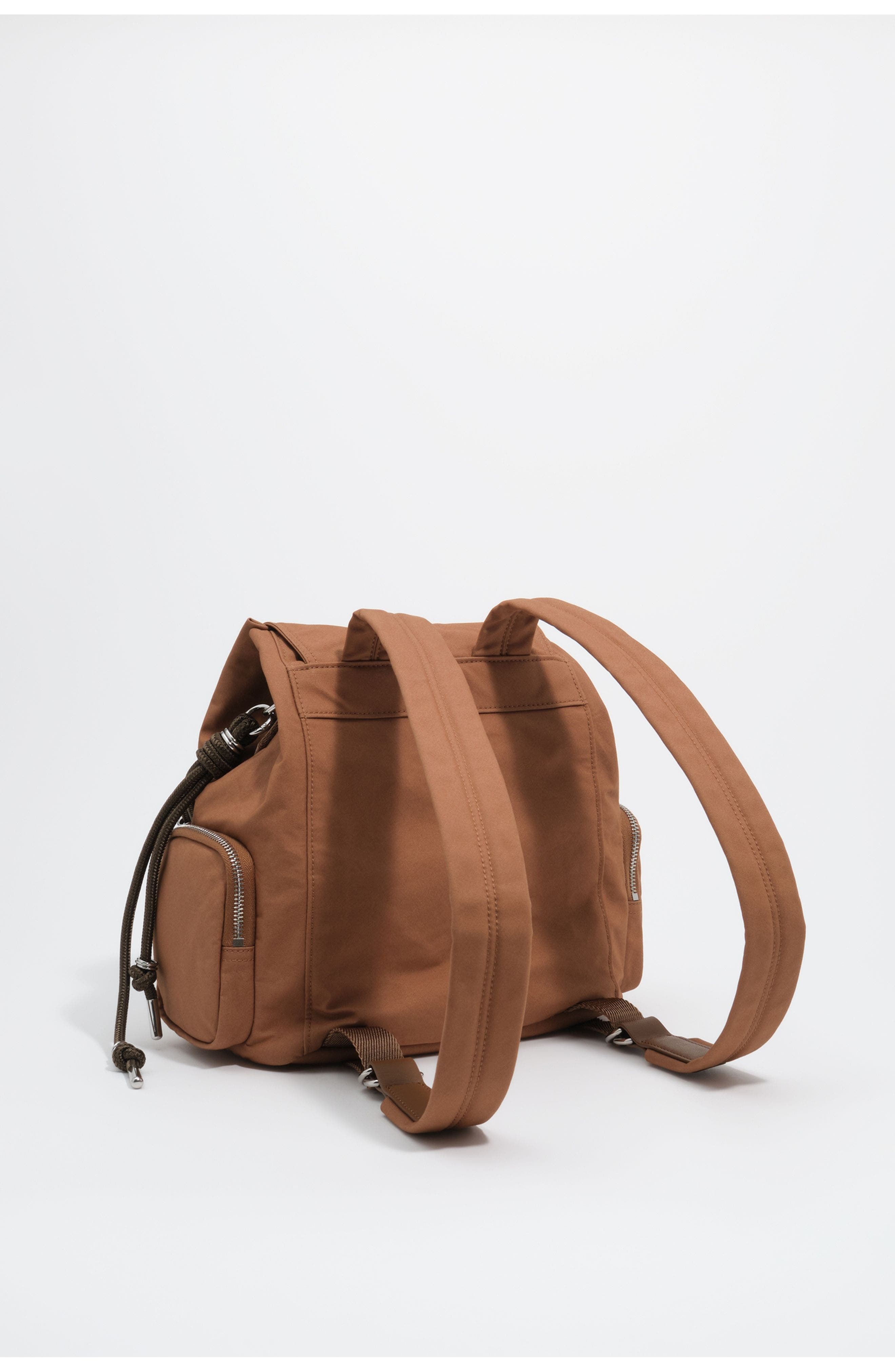 Cotton Pocket Backpack, Alternate, color, LIGHT BROWN