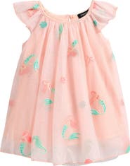 Zunie Mermaid Embroidered Dress