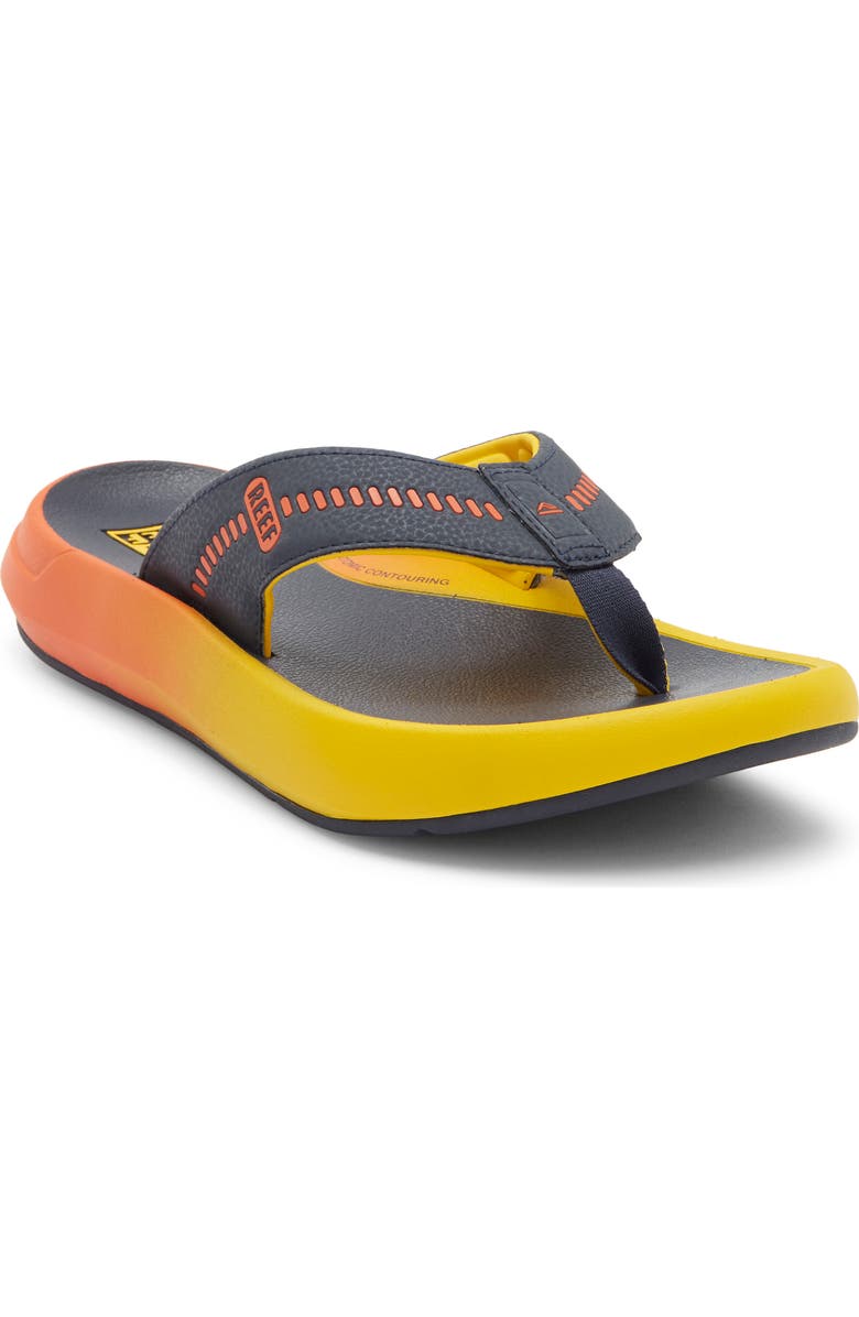 Reef Swellsole Cruiser Flip Flop, Main, color, Navy Sunset
