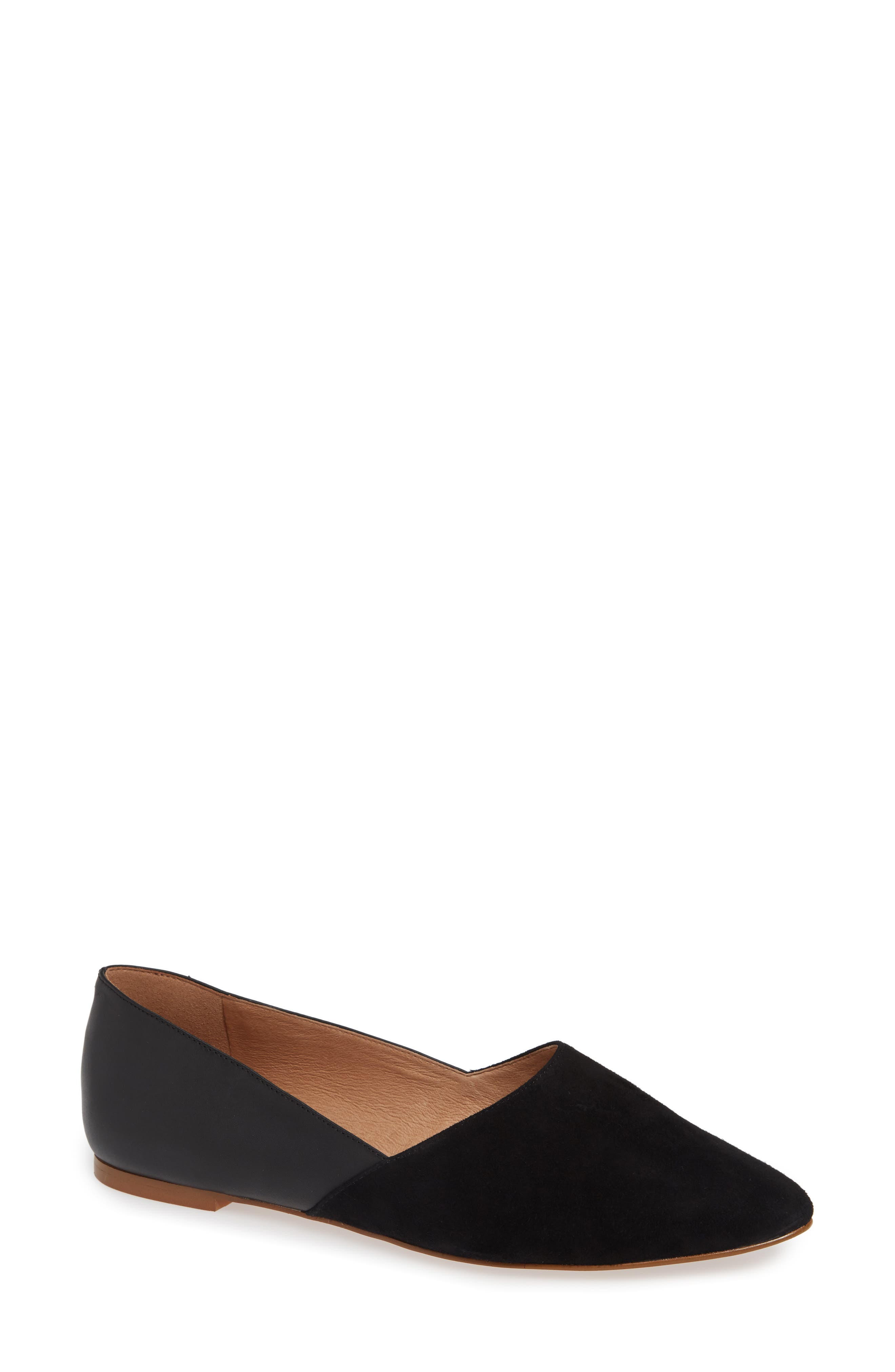 Madewell Lizbeth Pointy Toe Flat, Main, color, 