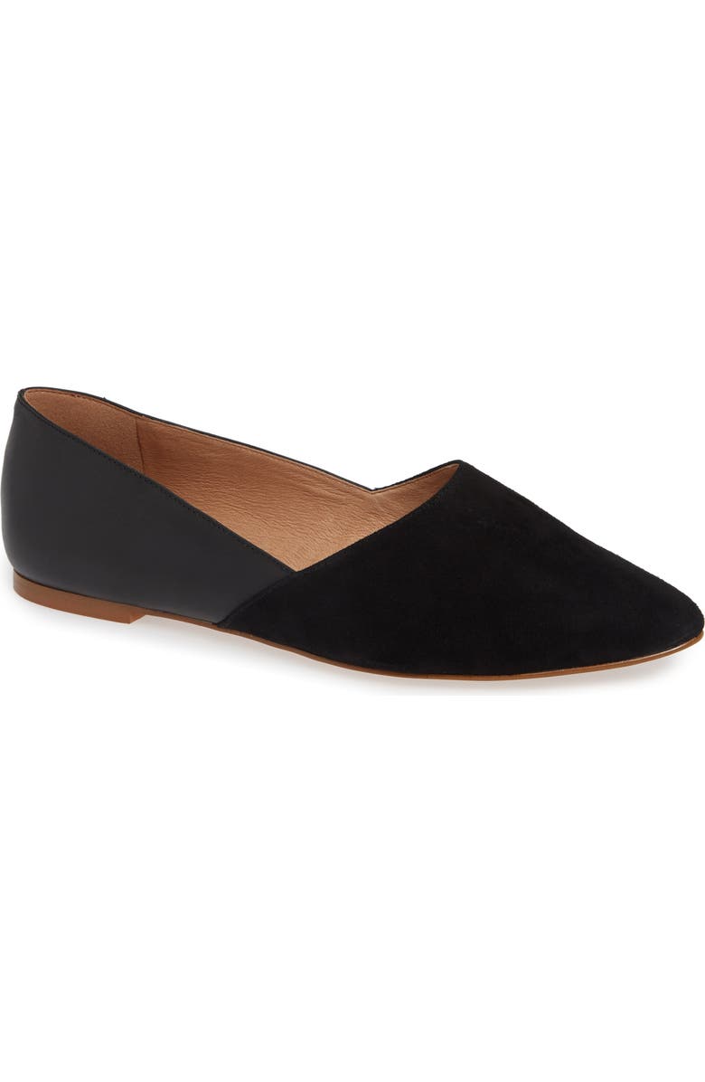 Madewell Lizbeth Pointy Toe Flat, Main, color,