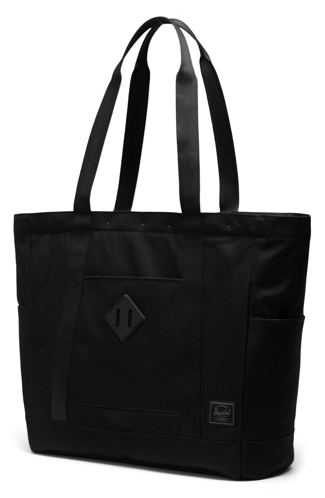 Herschel Supply Co. Heritage Recycled Twill Tote, Alternate, color, Black Tonal