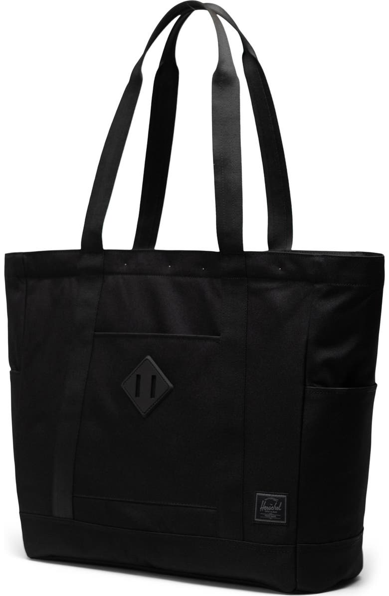 Herschel Supply Co. Heritage Recycled Twill Tote, Alternate, color, Black Tonal