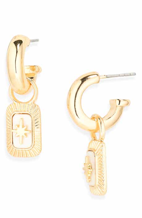 NORDSTROM RACK Starburst Inlay Drop Earrings
