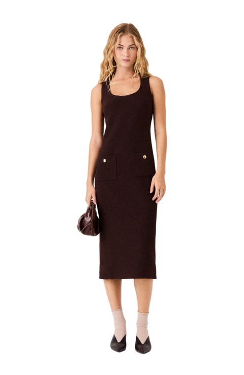 Midi Tweed Dress