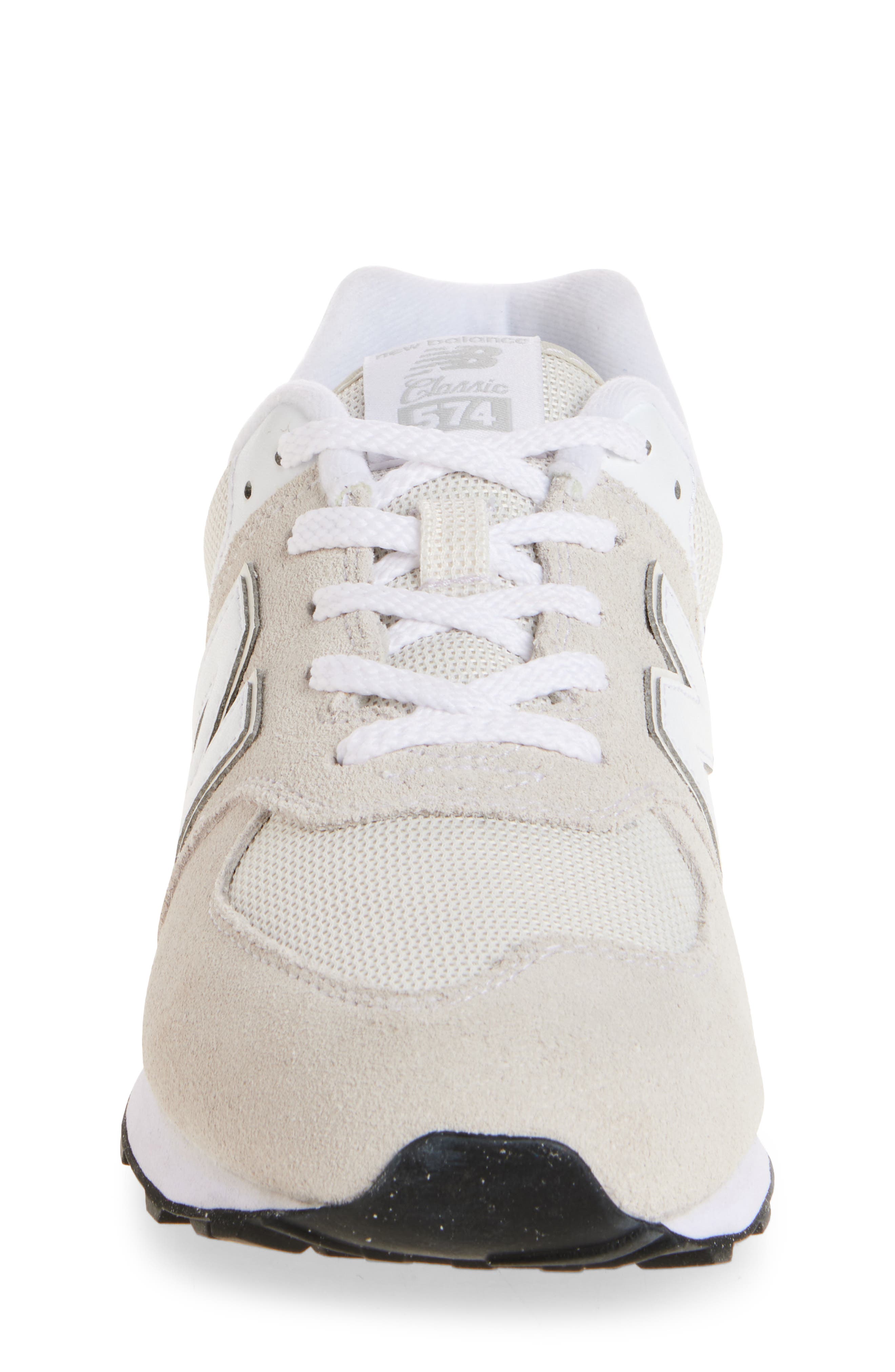 New Balance Kids' 574 Sneaker, Alternate, color, Nimbus Cloud/ Nb 103 White