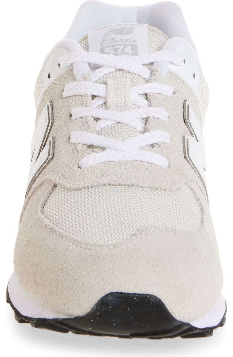 New Balance Kids' 574 Sneaker, Alternate, color, Nimbus Cloud/ Nb 103 White