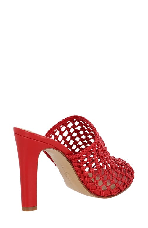 Ferragamo Ellas X5 Caged Leather Heel Mules In Red