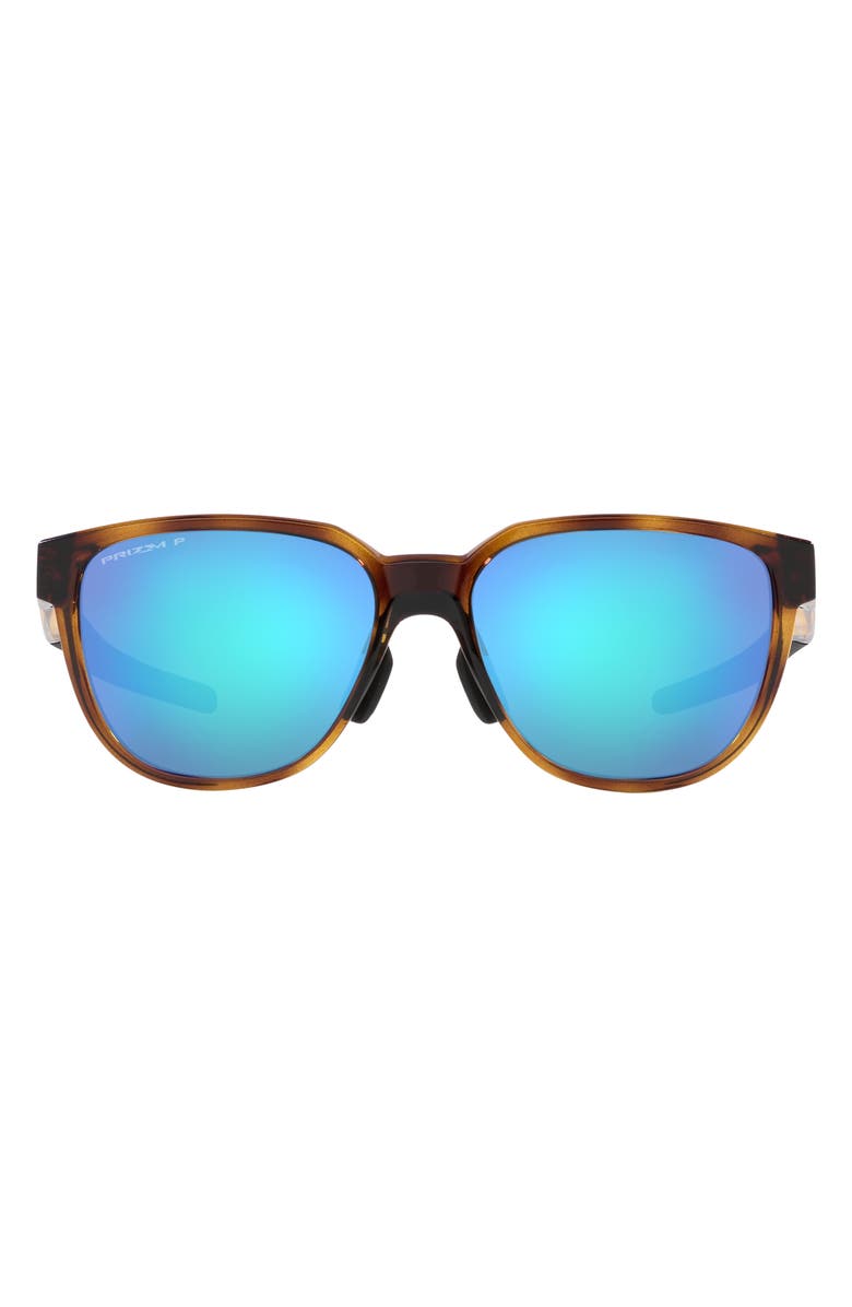 Oakley Actuator 57mm Prizm<sup>™</sup> Polarized Rectangular Sunglasses, Main, color, Tortoise