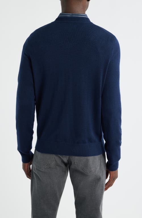 Nordstrom Merino Wool V-neck Sweater In Blue