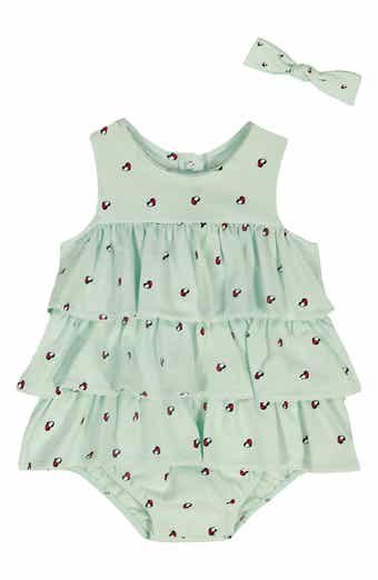 Tommy Hilfiger Tommy Heart Logo Bubble Skirted Bodysuit & Headband Set