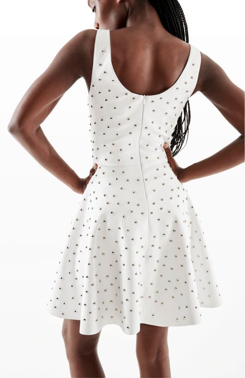 As By Df Margot Upcycled Leather Dress In White