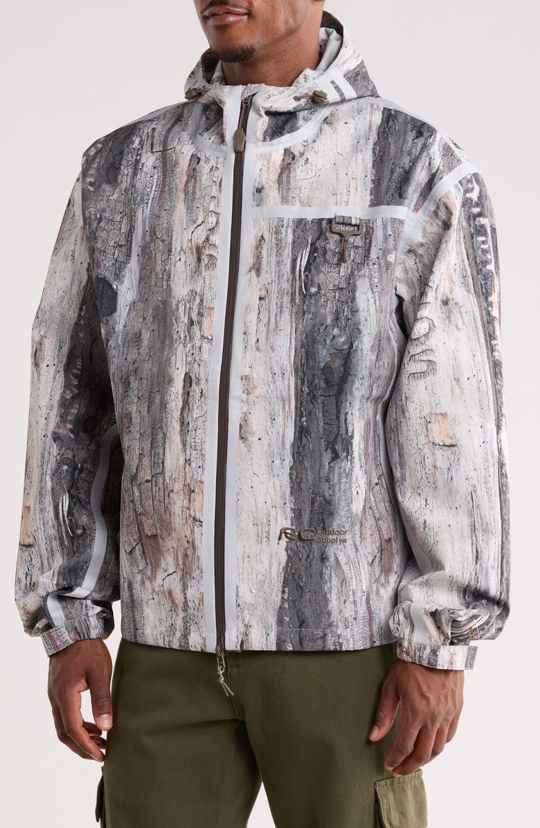 RC Outdoor Supply Sequoia Hooded Waterproof Jacket, Alternate, color, Tree Bark
