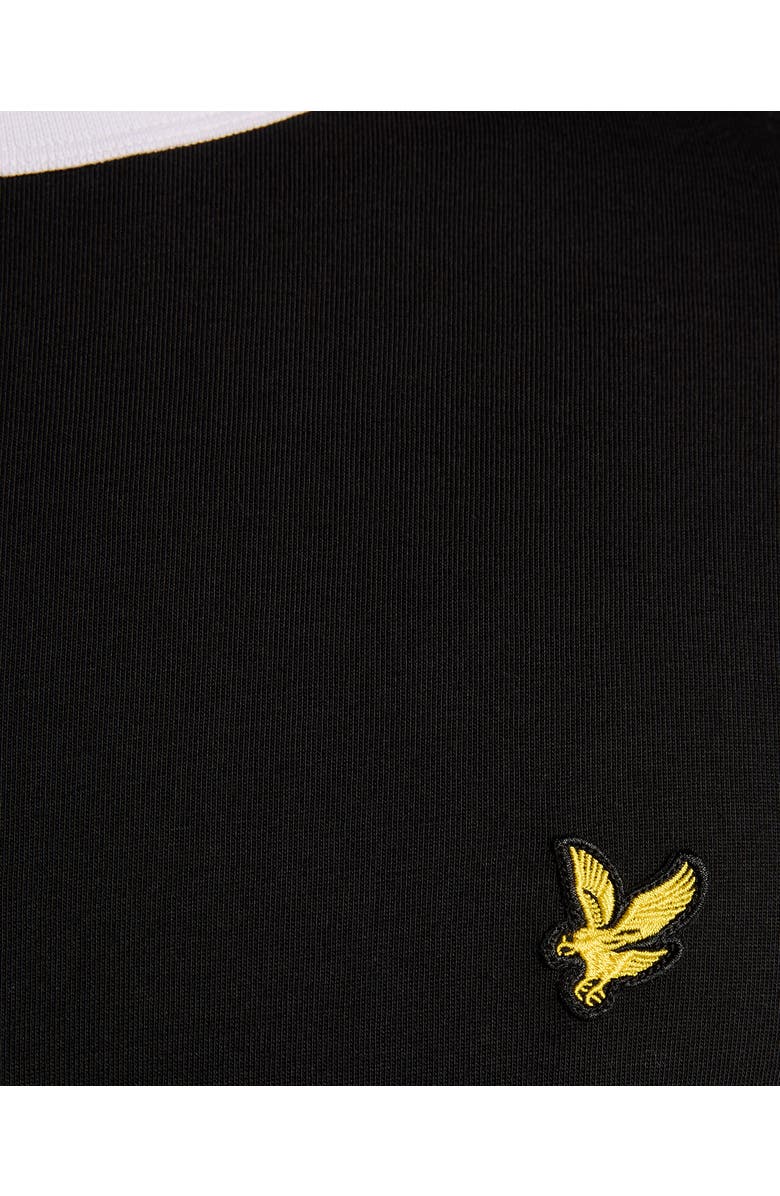 Lyle & Scott Ringer T-shirt, Alternate, color, Jet Black/ White