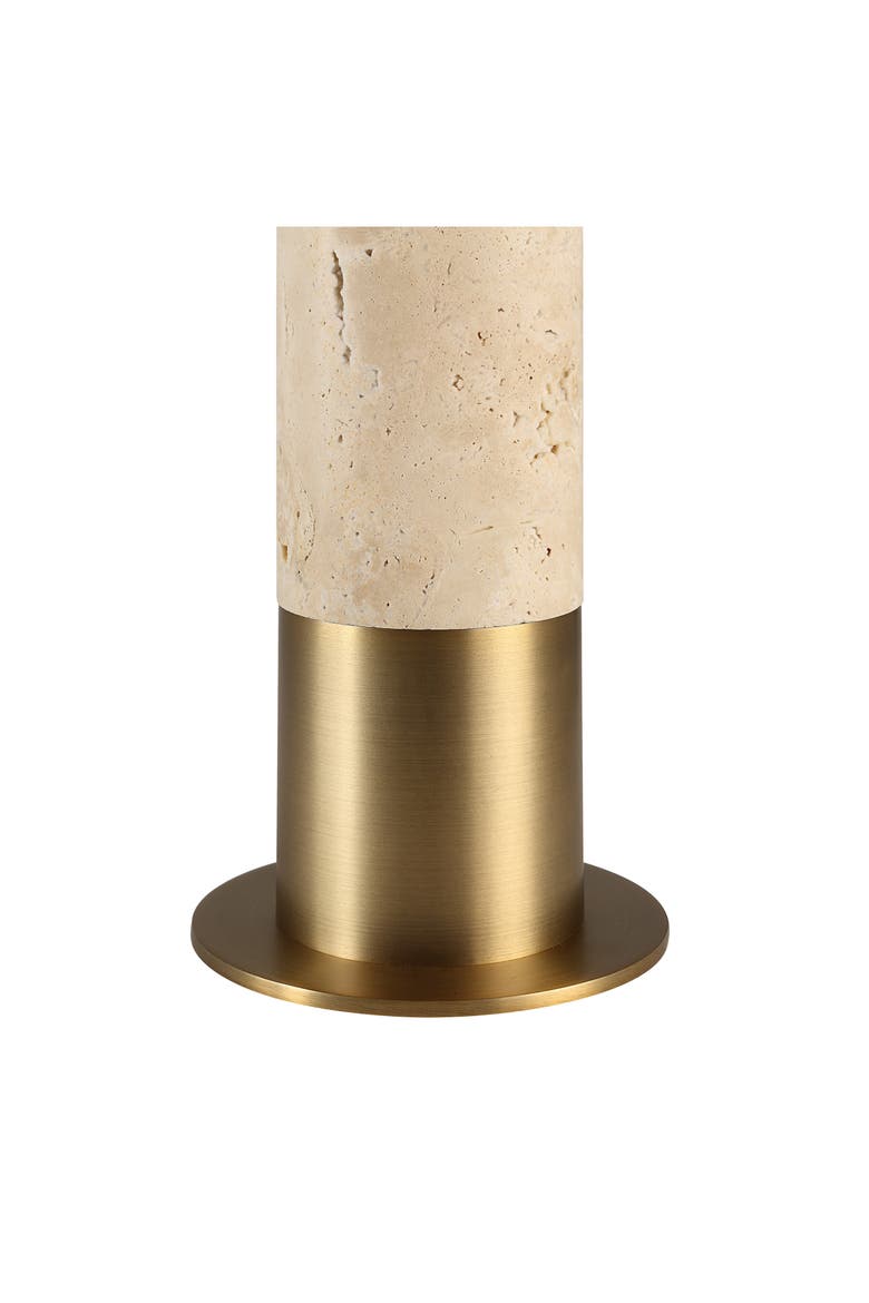 Amadora Travertine Table Lamp, Alternate, color, NO COLOR