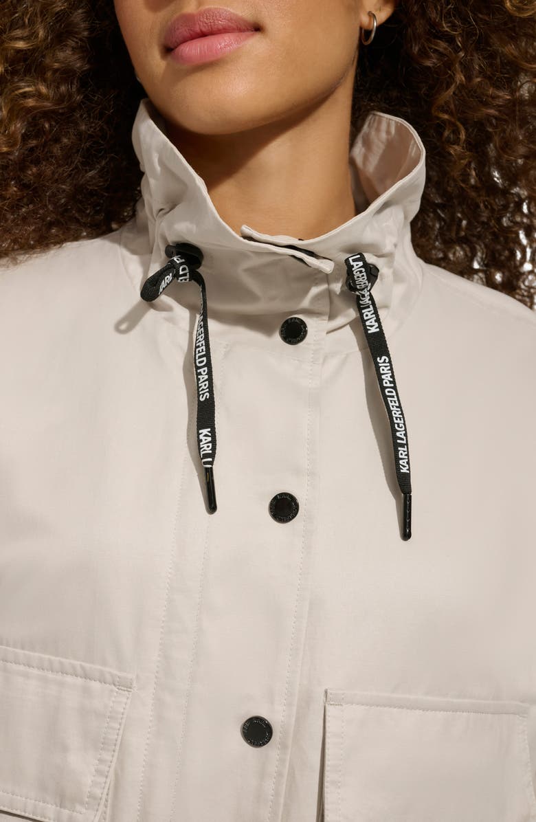 KARL LAGERFELD PARIS Oversize Jacket, Alternate, color, Sand