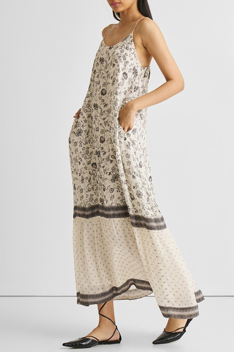 Flowy Maxi Dress, Alternate, color, Off-White Floral