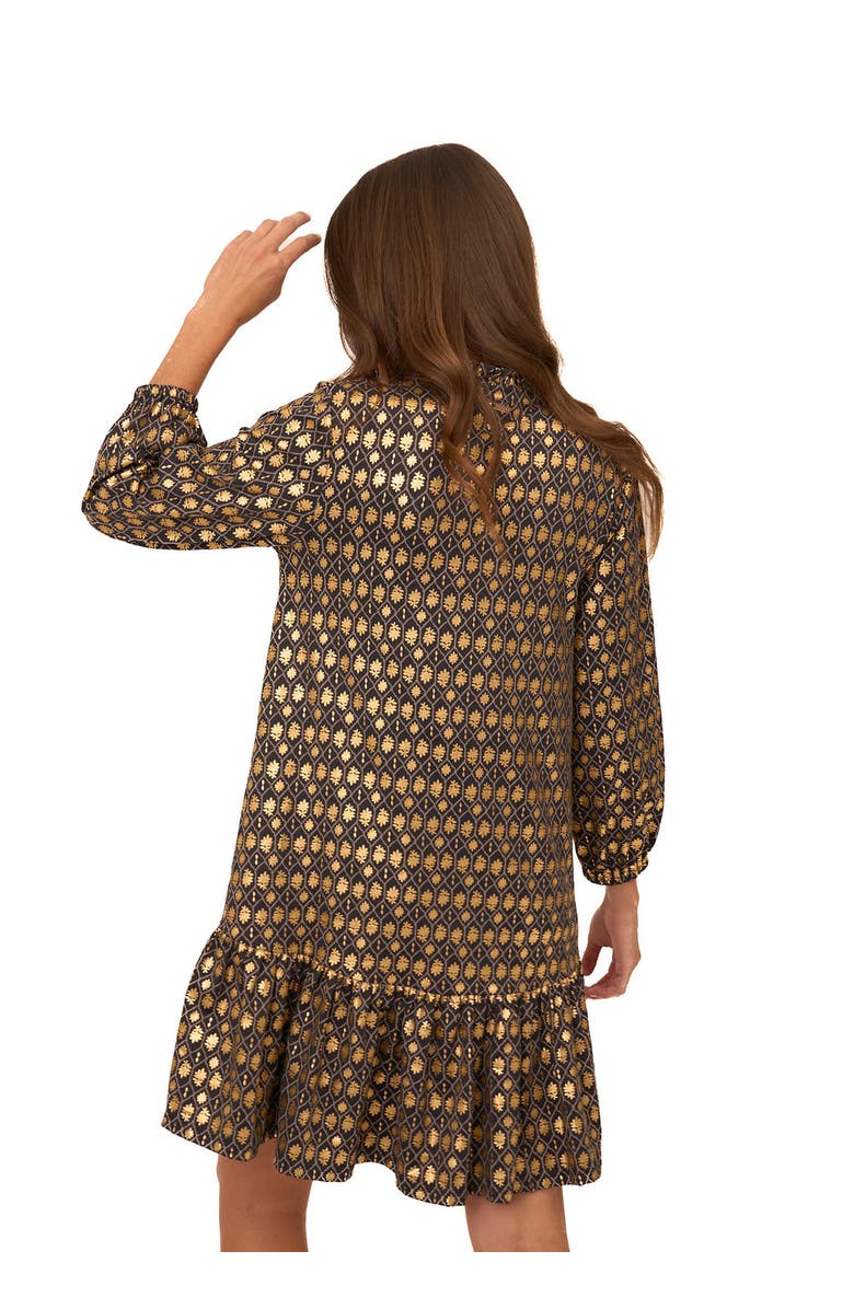 Cabana Life Relaxed Dress, Alternate, color, Black Metallic