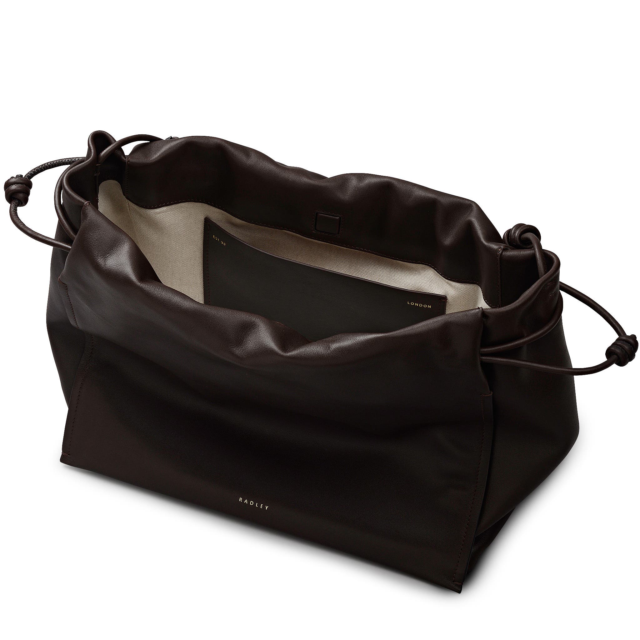 Radley The Roxburgh Large Drawstring Shoulder Bag, Alternate, color, Dark Oak