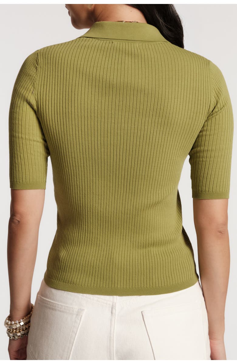 Frances Valentine Krissy Polo Rib Knit, Alternate, color, Fern