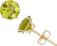 FUZION CREATIONS Amethyst Stud Earrings