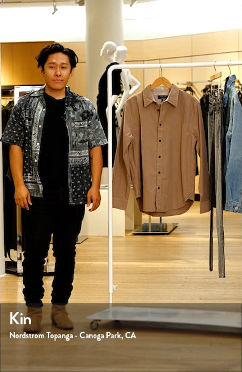 Finch Corduroy Button-Up Shirt, sales video thumbnail