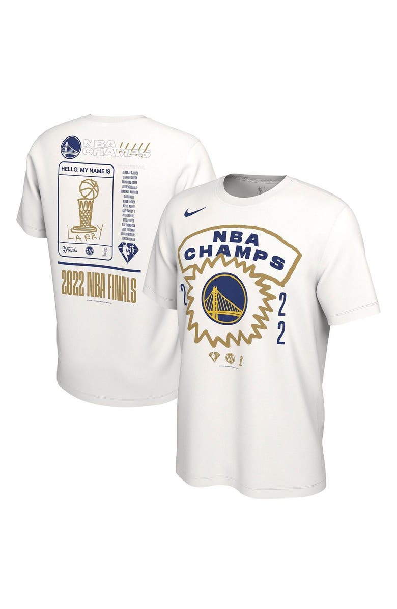Nike Men's Nike White Golden State Warriors 2022 NBA Finals Champions Roster T-Shirt, Main, color,